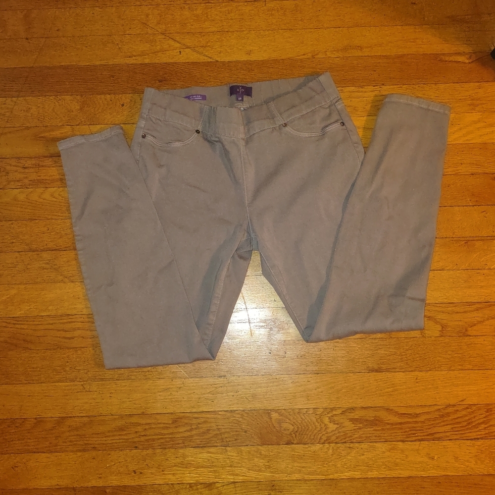 NYDJ grey Joanie jeggings size 8p